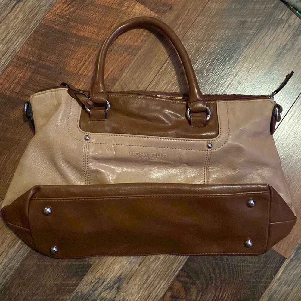 Tignanello Two tone brown purse